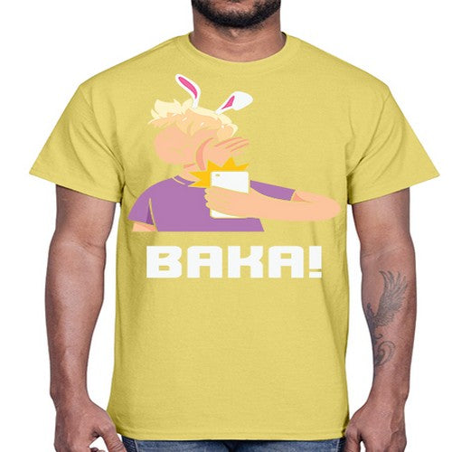 Funny Anime Baka Rabbit Slap Anime 228#- anime- Cotton Tee