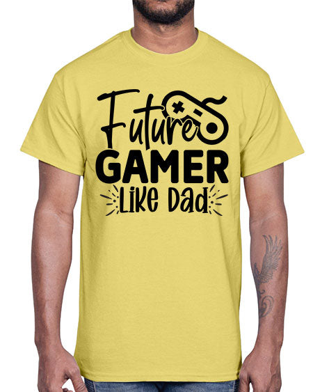 Future Gamer Like Dad 312#- kids- Cotton Tee