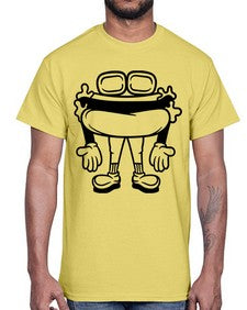 Handsome hotdog 135#- cartoon food- Cotton Tee