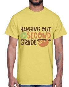 Hanging Out in Second 235#- second grade- Cotton Tee