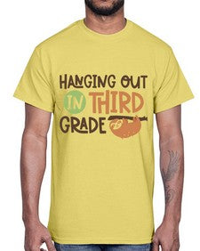 Hanging Out in Third 236#- third grade- Cotton Tee