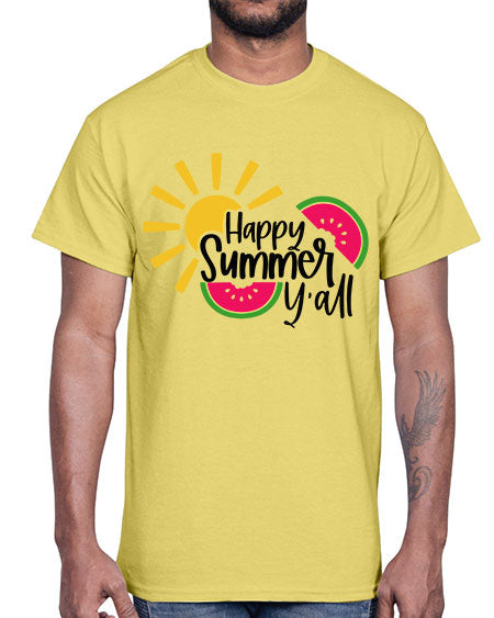 Happy Summer Yall Style 41#- summer- Cotton Tee