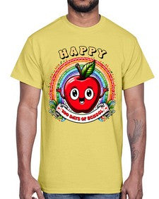 Happy one hundred Days Of School 246#- one hundred days- Cotton Tee