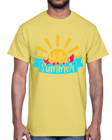 Hello Summer Style 38#- summer- Cotton Tee