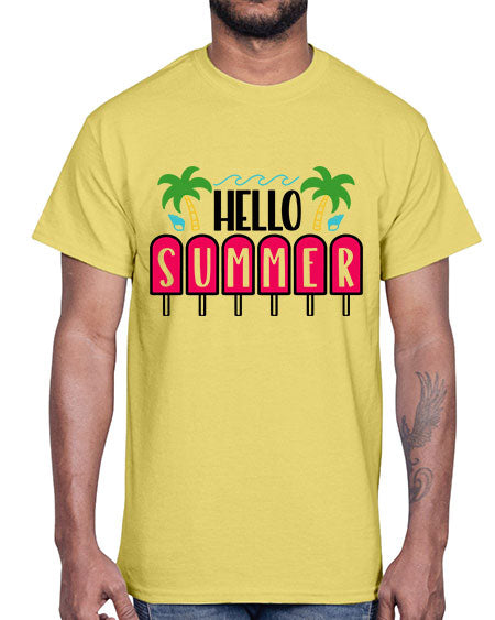 Hello Summer Style 39#- summer- Cotton Tee