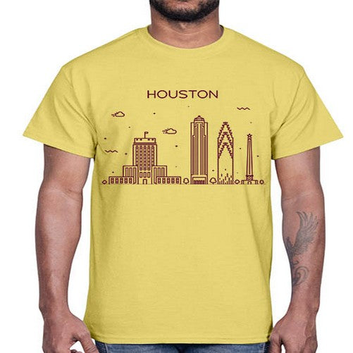 Houston 908#- cities- Cotton Tee
