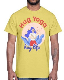 Hug Yoga Hug Life 261#- yoga- Cotton Tee