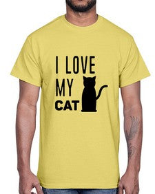 I Love My Cat Style 57#- cats- Cotton Tee
