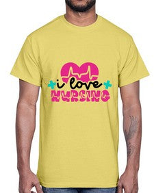 I Love Nursing Style Style 896#- nurse- Cotton Tee