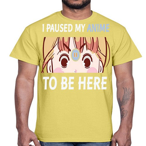 I Paused My Anime To Anime 244#- anime- Cotton Tee
