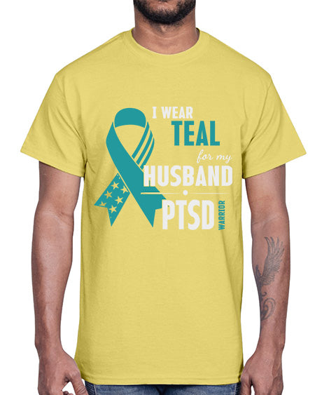 I Wear Teal For My 18#- PTSD- Cotton Tee