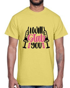 I Will Stab You Style Style 930#- nurse- Cotton Tee
