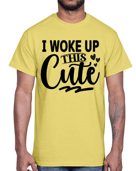 I Woke Up This Cute 348#- kids- Cotton Tee