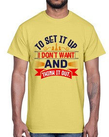 I dont want to set it up and think it out 105#- chess- Cotton Tee
