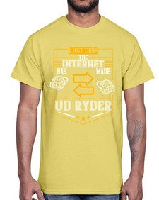 I just think the Internet has made us ryder 75#- internet- Cotton Tee