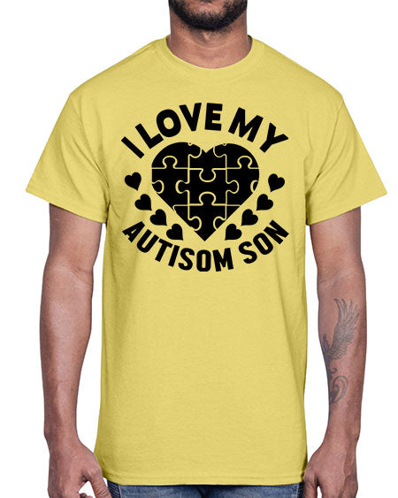 I love my Style 45#- autism- Cotton Tee