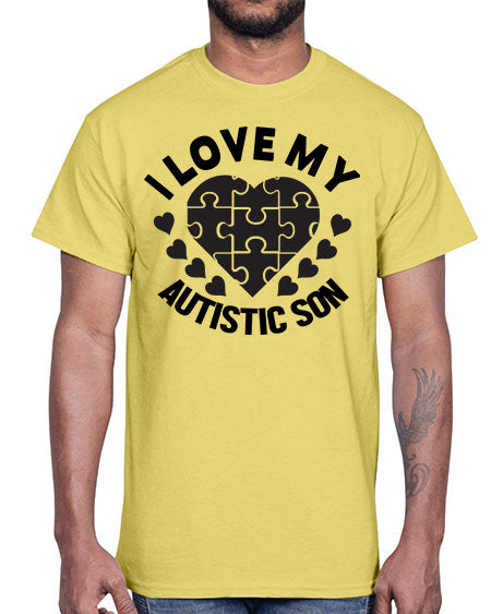 I love my Style 46#- autism- Cotton Tee