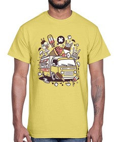 Ice Cream Van 1174#- ice cream- Cotton Tee
