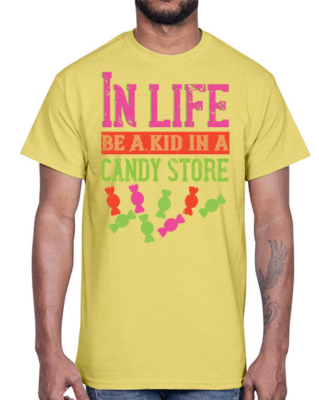 In life be a kid in a candy store Style 123#- kids- Cotton Tee