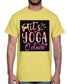 It s yoga O clock  345#- yoga- Cotton Tee