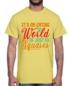 Its an entire world of just squares 124#- chess- Cotton Tee