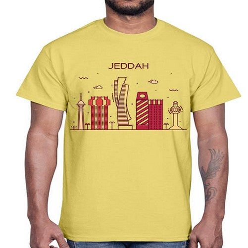 Jeddah 991#- cities- Cotton Tee