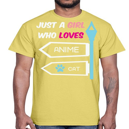 Just A Girl Who Loves Anime 264#- anime- Cotton Tee