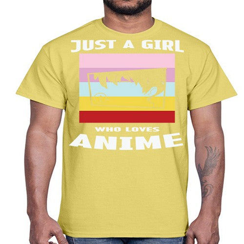 Just A Girl Who Loves Anime 265#- anime- Cotton Tee