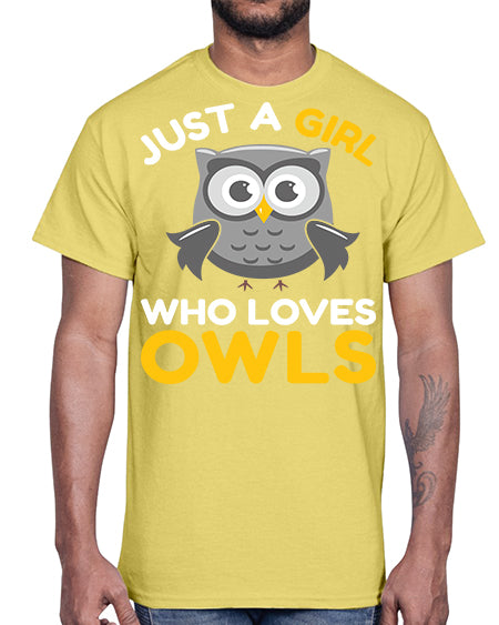 Just a Boy Who Loves A TurtleRabbit 11#- owl- Cotton Tee