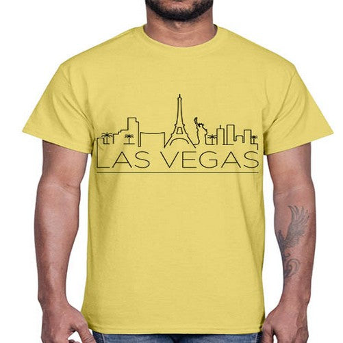 Las Vegas Minimal Skyline 1112#- cities- Cotton Tee