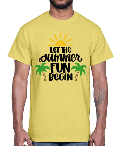 Let The Summer Fun Begin Style 35#- summer- Cotton Tee