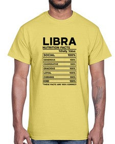 Libra Nutrition Facts 318#- libra- Cotton Tee