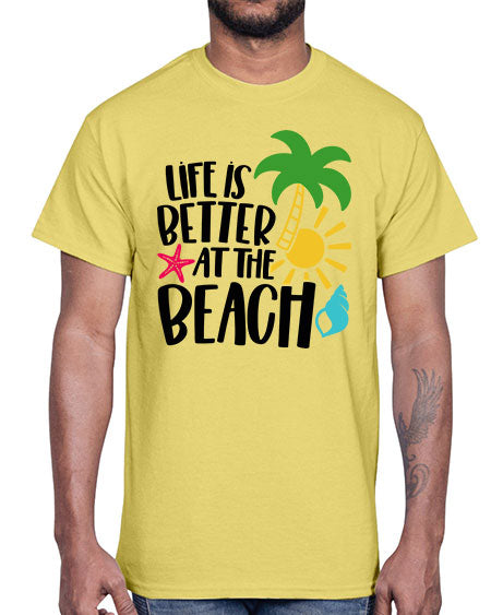 Life Is Better At The Beach Style 34#- summer- Cotton Tee