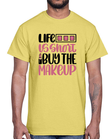 Life Is Short Buy Makeup Style 61#-makeup Cotton Tee