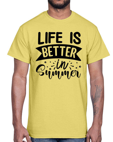 Life is better in Summer 01#- summer- Cotton Tee