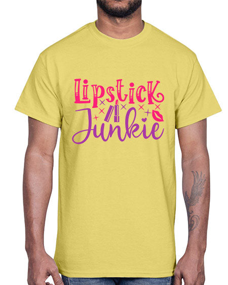 Lipstick Junkie Style 228#-makeup Cotton Tee