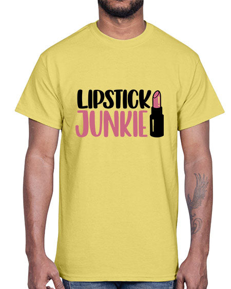 Lipstick Junkie Style 56#-makeup Cotton Tee