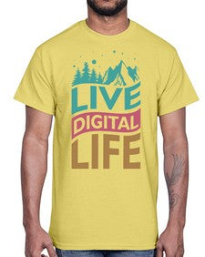 Live Digital Life 7#- internet- Cotton Tee