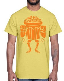 Mad popcorn 164#- cartoon food- Cotton Tee
