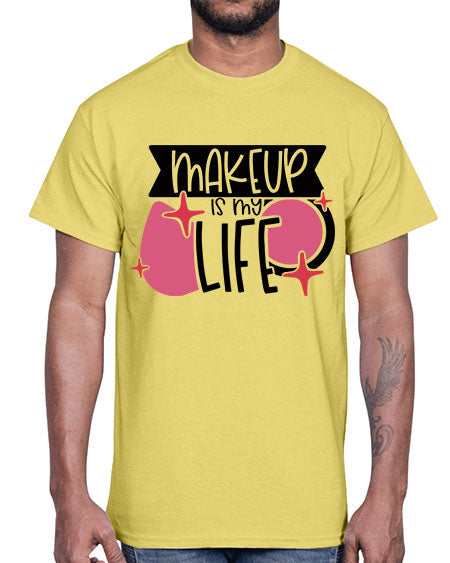Makeup Is My Life Style 45#-makeup Cotton Tee