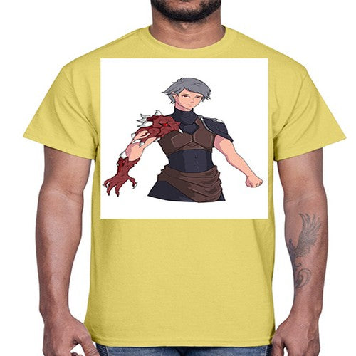 Man has parasite on hand 14#- anime- Cotton Tee
