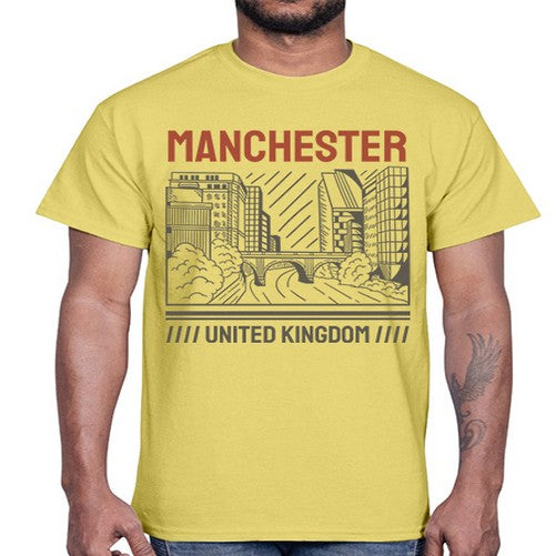 Manchester 1228#- cities- Cotton Tee