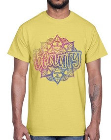 Mandala Beauty Rainbow Glitter 756#- mandala- Cotton Tee