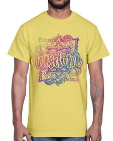 Mandala Wisdom Rainbow Glitter 764#- mandala- Cotton Tee