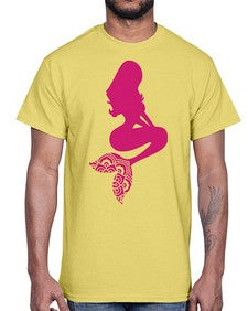 MermaidMandalaUpdated 933#- mandala- Cotton Tee
