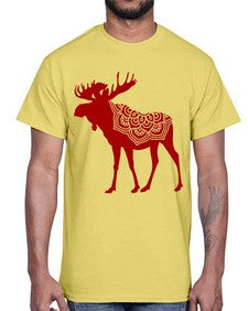 MooseMandala 940#- mandala- Cotton Tee