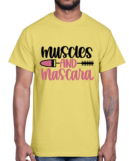 Muscles And Mascara Style 35#-makeup Cotton Tee