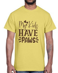 My Kids Have Paws Style 21#- cats- Cotton Tee