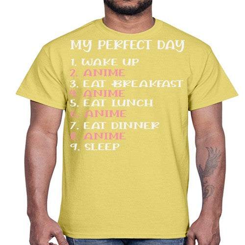 My Perfect Day Funny Kawaii Anime 269#- anime- Cotton Tee