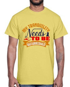 My tranquility needs to be refurbished 140#- chess- Cotton Tee